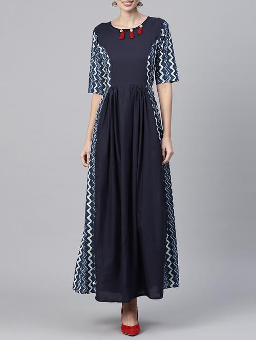 flared tassels kurta - 15197809 - Very Small Image - 1