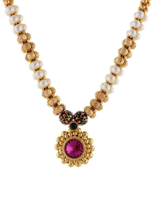 kolhapuri short necklace - 15198083 - Very Small Image - 1