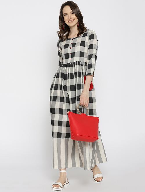white checkered maxi dress - 15198997 - Very Small Image - 1