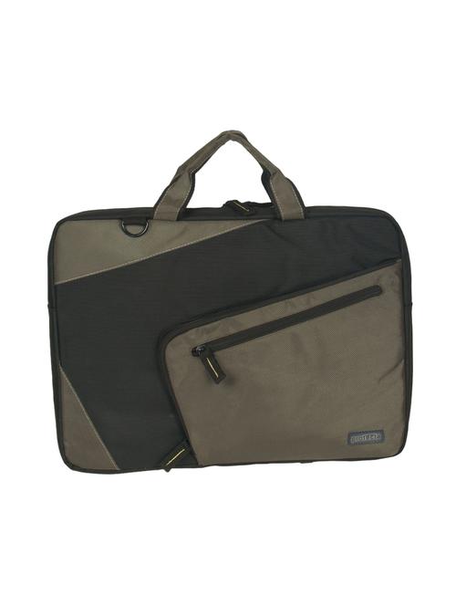black & green polyester laptop bag - 15199939 - Very Small Image - 1