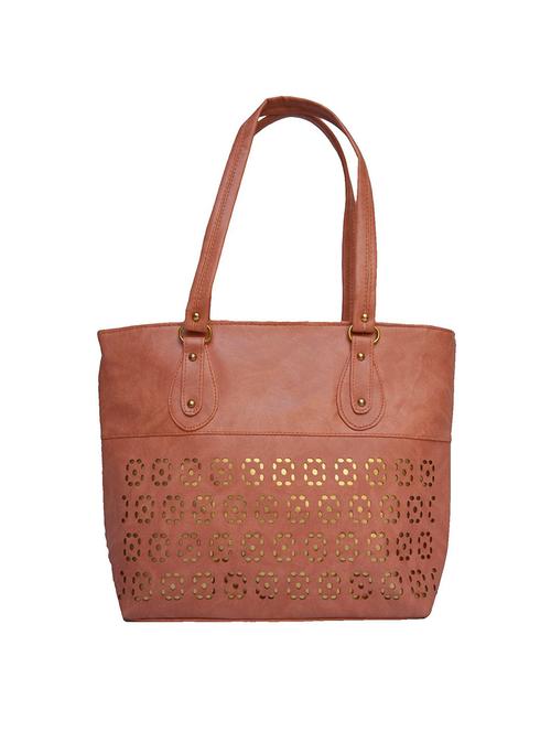 brown leatherette (pu) handbag - 15200543 - Very Small Image - 1