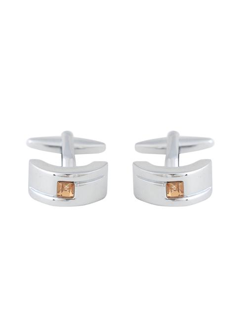 silver metal cufflink - 15201069 - Very Small Image - 1