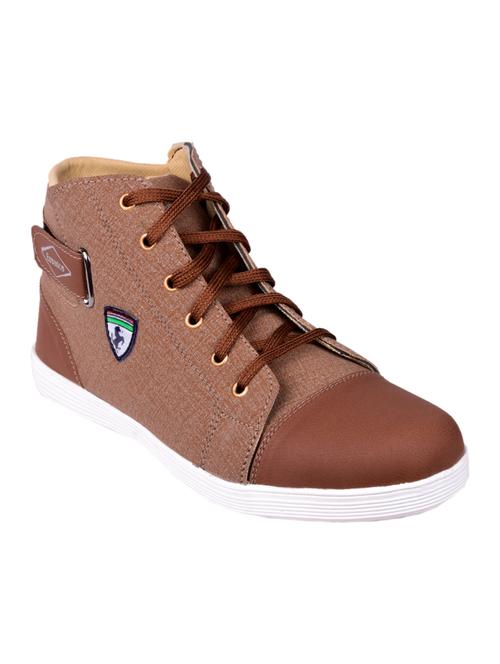 tan canvas lace up sneaker - 15201479 - Very Small Image - 1