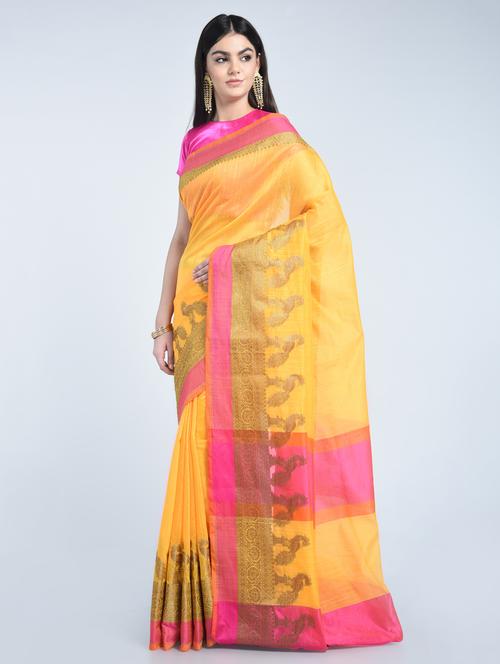 zari bordered saree with blouse - 15202482 - Very Small Image - 1