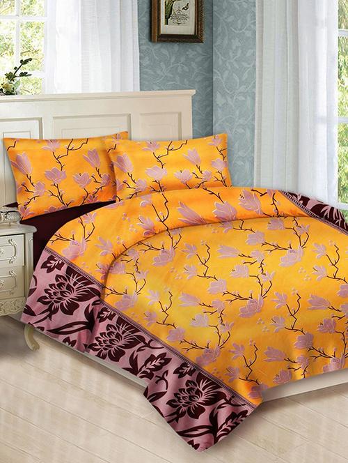 cotton double bedsheet with 2 pillow covers - 15202897 - Very Small Image - 1