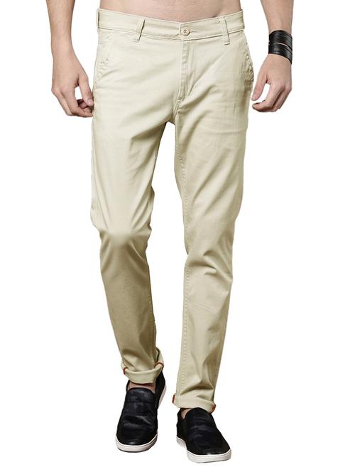 beige cotton chinos - 15203127 - Very Small Image - 1