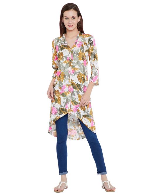 tropical asymmetric tunic - 15203872 - Very Small Image - 1