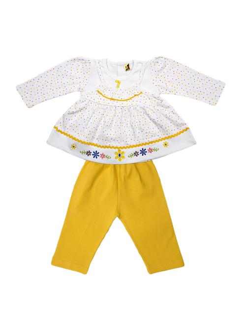 yellow cotton twin set - 15205369 - Very Small Image - 1