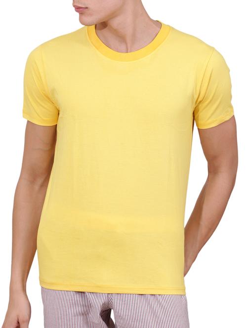 yellow cotton t-shirt - 15205962 - Very Small Image - 1