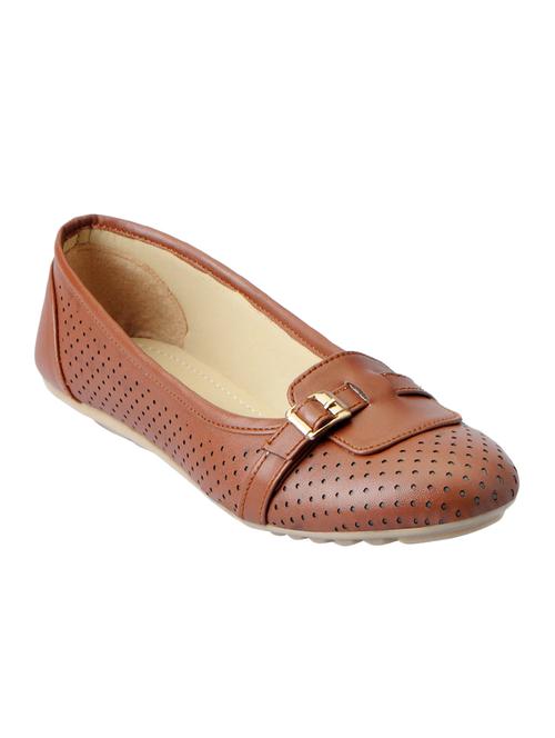 tan faux leather ballerina - 15206049 - Very Small Image - 1