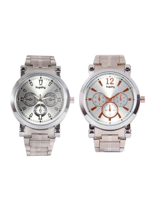 hupshy digital round dial mens watch combo/ fashionable and sports men's watches combo/ watches for men - 15206891 - Very Small Image - 1