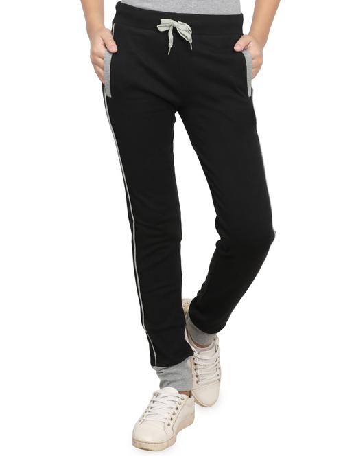 black cotton track pants - 15209190 - Very Small Image - 1