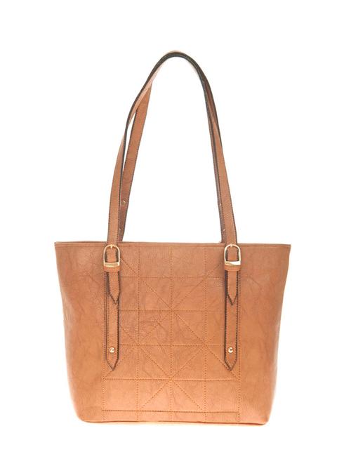 brown leatherette (pu) regular handbag - 15209866 - Very Small Image - 1