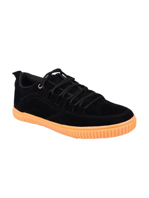 black suede lace up sneaker - 15211367 - Very Small Image - 1