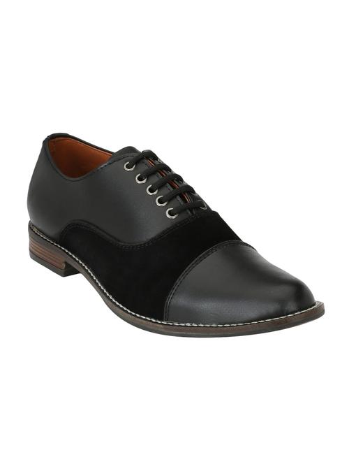 big fox black leatherette lace-up oxfords - 15213808 - Very Small Image - 1