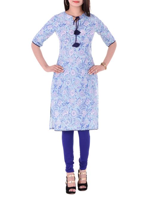 kalamkari printed straight kurta - 15216090 - Very Small Image - 1