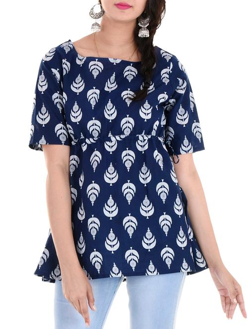 floral printed a-line kurti - 15216096 - Very Small Image - 1