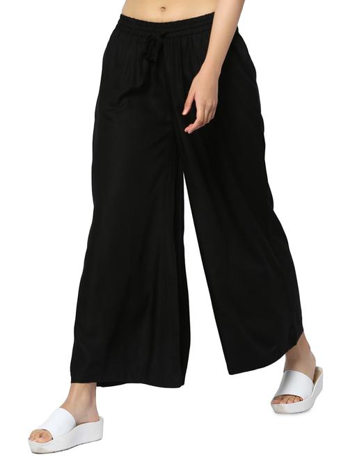 black cotton palazzo - 15219174 - Very Small Image - 1