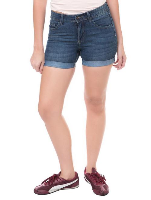 blue denim shorts - 15219548 - Very Small Image - 1