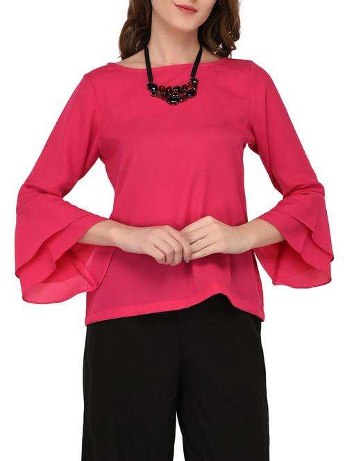 layered bell sleeve top - 15219830 - Very Small Image - 1