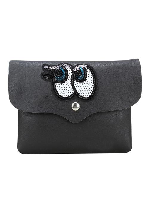 black leatherette (pu) sling bag - 15220888 - Very Small Image - 1