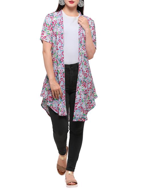 multi colored viscose shrug - 15220982 - Very Small Image - 1