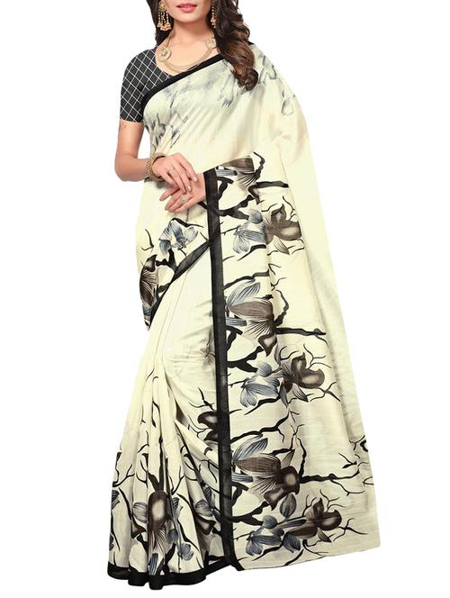 cream art silk bhagalpuri saree with blouse - 15221343 - Very Small Image - 1
