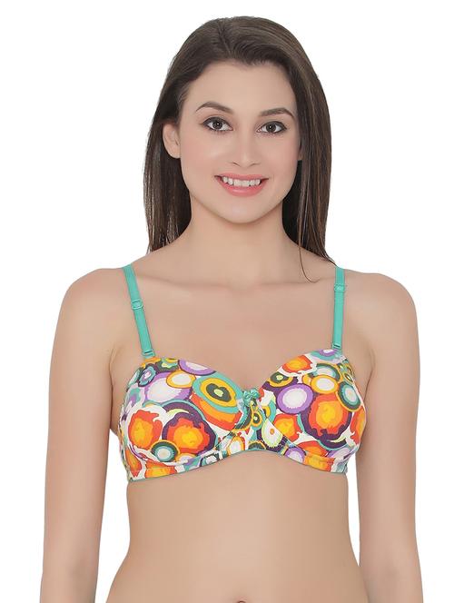 yellow printed t-shirt bra - 15221681 - Very Small Image - 1