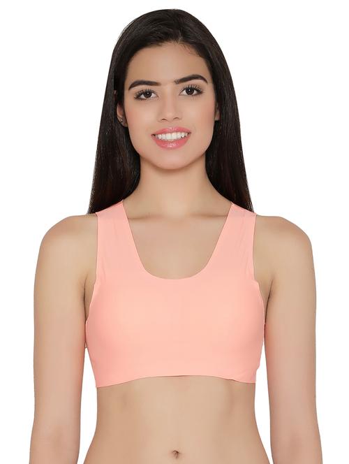 orange solid sports bra - 15221773 - Very Small Image - 1
