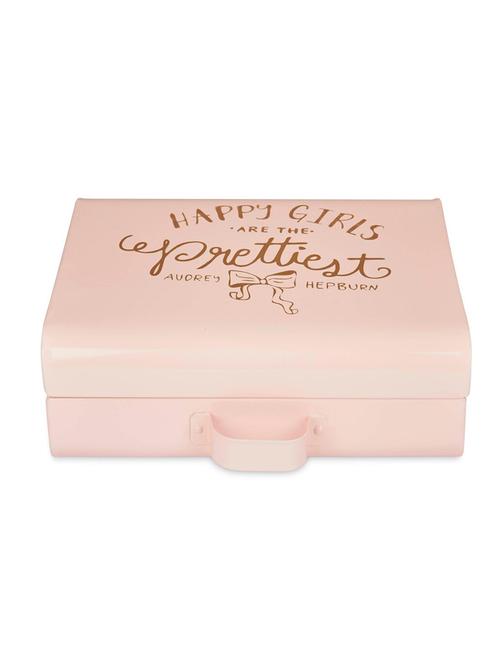 briefcase inspired happy girls trunk, 8x10 inch, powder pink - 15222237 - Very Small Image - 1