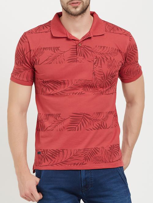 red cotton pocket t-shirt - 15222887 - Very Small Image - 1