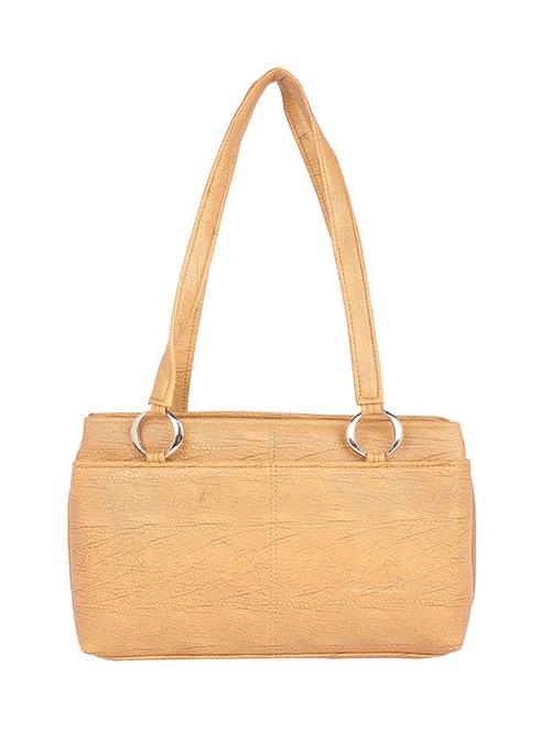 beige leatherette (pu) handbag - 15223571 - Very Small Image - 1