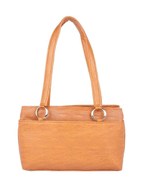 brown leatherette (pu) handbag - 15223572 - Very Small Image - 1