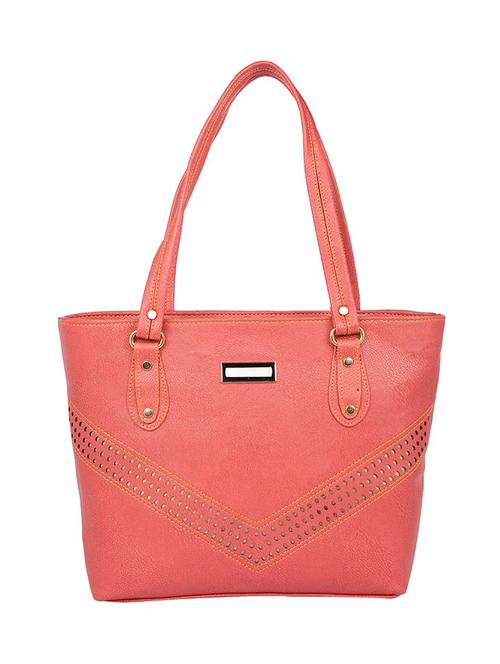 pink leatherette (pu) handbag - 15223580 - Very Small Image - 1