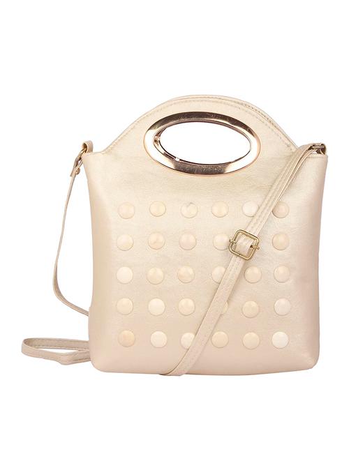 cream leatherette (pu) sling bag - 15223630 - Very Small Image - 1