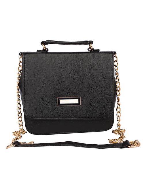 black leatherette (pu) sling bag - 15223648 - Very Small Image - 1
