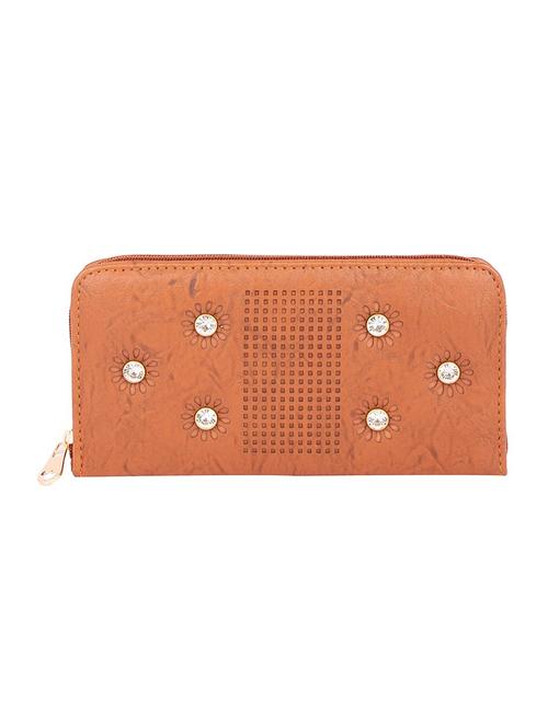 brown leatherette (pu) regular clutch - 15223683 - Very Small Image - 1