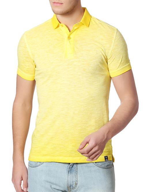 yellow cotton polo t-shirt - 15224545 - Very Small Image - 1