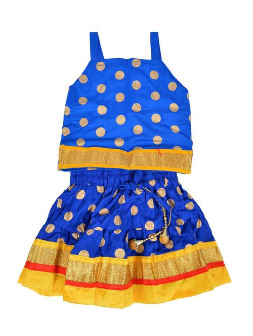 blue cotton lehenga choli - 15224617 - Very Small Image - 1