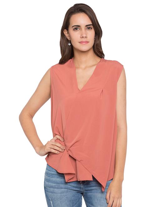 faux wrap asymmetrical top - 15224954 - Very Small Image - 1