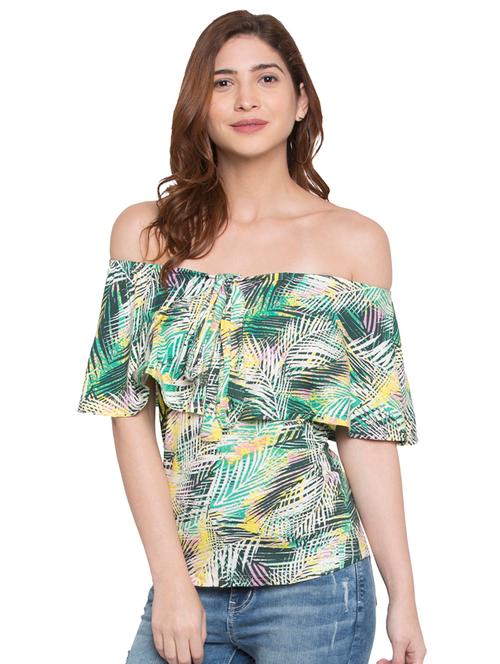 knot detail off shoulder top - 15224958 - Very Small Image - 1