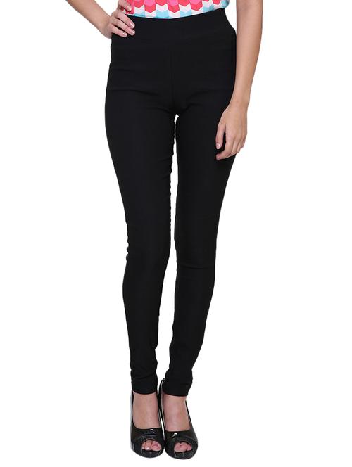 solid black lycra jegging - 15225247 - Very Small Image - 1