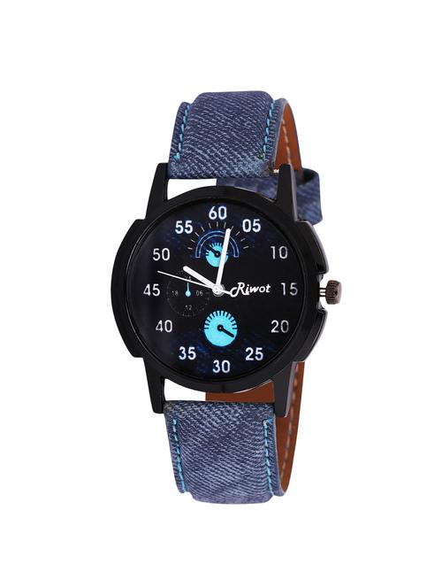 riwot blue color strap men's watch (kk-2) - 15225290 - Very Small Image - 1
