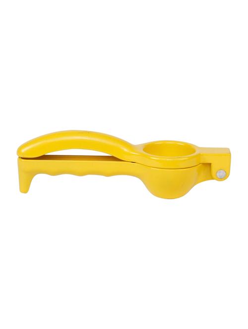 lemon squeezer, quality aluminum citrus juicer, manual fast press, yellow - 15225339 - Very Small Image - 1