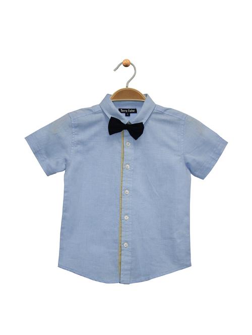 blue cotton shirt - 15225503 - Very Small Image - 1