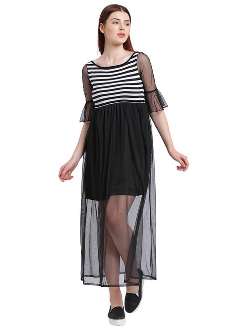 black striped maxi dress - 15228183 - Very Small Image - 1