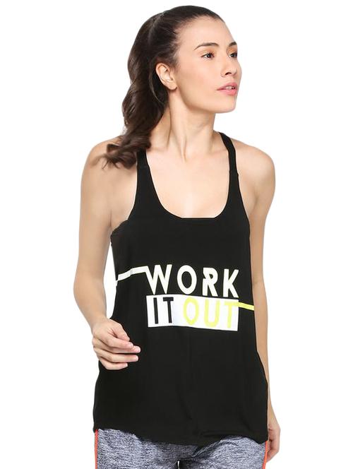 black slogan printed top - 15231297 - Very Small Image - 1