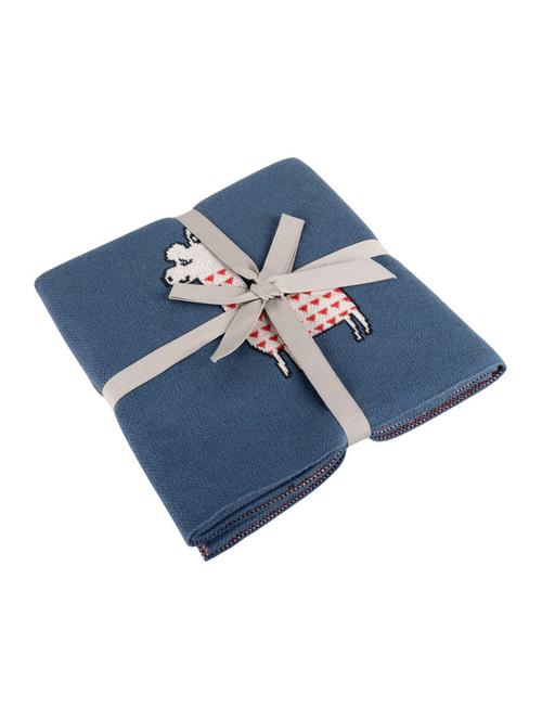 cotton blue blanket - 15235013 - Very Small Image - 1