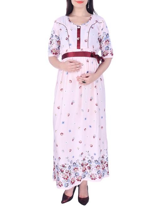 floral maternity wear dress - 15235676 - Very Small Image - 1