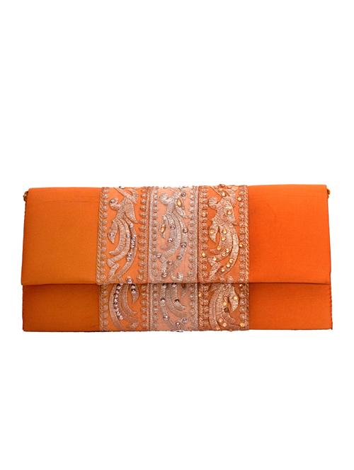 orange polyester regular clutch - 15236758 - Very Small Image - 1